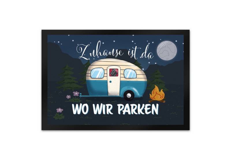 speecheese Fußmatte Zuhause ist da wo wir parken Nachthimmel Fußmatte XL in 40x60 cm mit speecheese Fußmatte Zuhause ist da wo wir parken Nachthimmel Fußmatte XL in 40x60 cm mit von speecheese