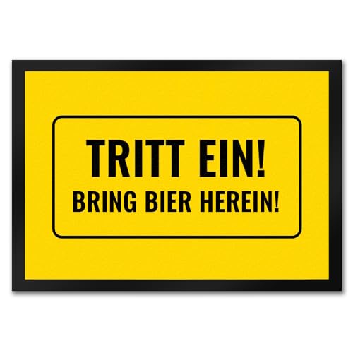 speecheese Fussmatte mit Alkohol-Spruch Tritt EIN! Bring Bier herein! Fußmatte in 35x50 cm Fußabstreifer Alkohol Bier Biertrinker Haustüre Wohnungstüre betrunken Spaß witzig Humor Warnschild speecheese Fussmatte mit Alkohol-Spruch Tritt EIN! Bring Bier herein! Fußmatte in 35x50 cm Fußabstreifer Alkohol Bier Biertrinker Haustüre Wohnungstüre betrunken Spaß witzig Humor Warnschild von speecheese