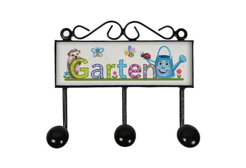 speecheese Garderobenleiste Igel Schmetterling Biene Garten Kleiderhaken Leiste mit 3 Haken von speecheese