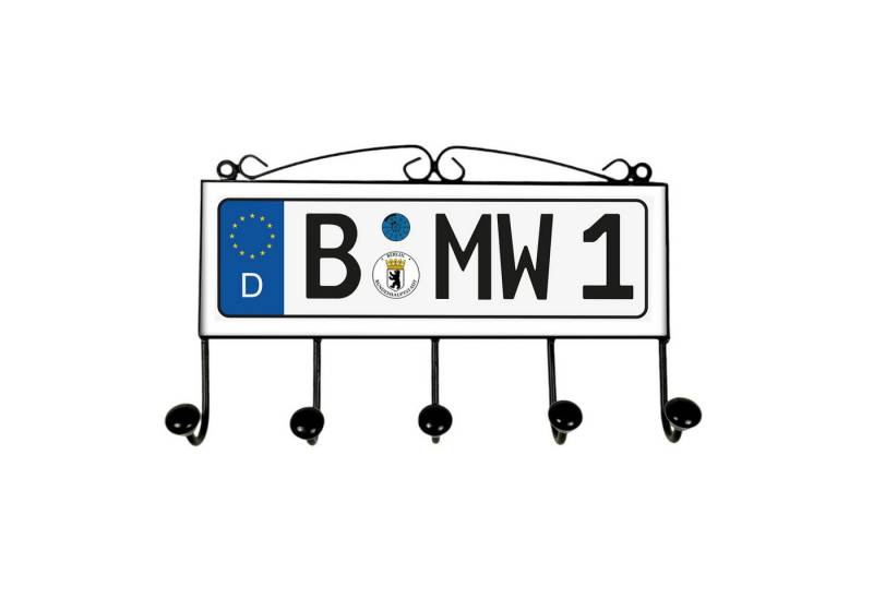speecheese Garderobenleiste Kennzeichen Kleiderhaken Leiste mit 5 Haken - Berlin B MW 1 speecheese Garderobenleiste Kennzeichen Kleiderhaken Leiste mit 5 Haken - Berlin B MW 1 von speecheese
