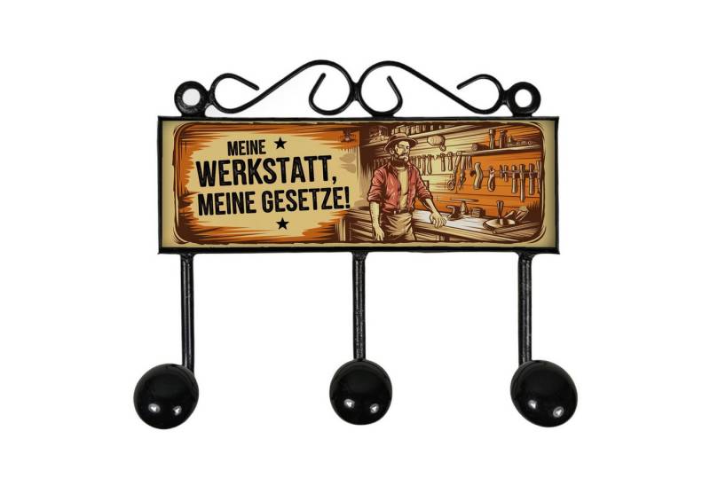 speecheese Garderobenleiste Meine Werkstatt, meine Gesetze Kleiderhaken Leiste mit 3 Haken speecheese Garderobenleiste Meine Werkstatt, meine Gesetze Kleiderhaken Leiste mit 3 Haken von speecheese