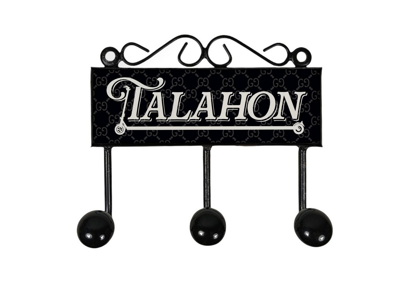 speecheese Garderobenleiste Talahon Kleiderhaken Leiste mit 3 Haken mit Rollerdesign speecheese Garderobenleiste Talahon Kleiderhaken Leiste mit 3 Haken mit Rollerdesign von speecheese