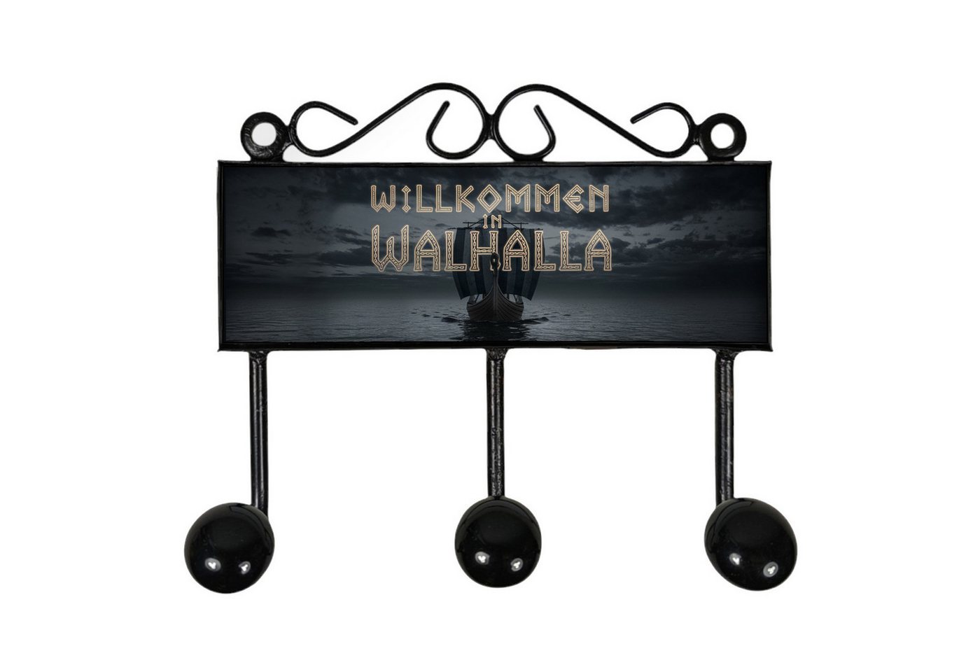 speecheese Garderobenleiste Willkommen in Walhalla Kleiderhaken Leiste mit 3 Haken Wikingerschiff speecheese Garderobenleiste Willkommen in Walhalla Kleiderhaken Leiste mit 3 Haken Wikingerschiff von speecheese