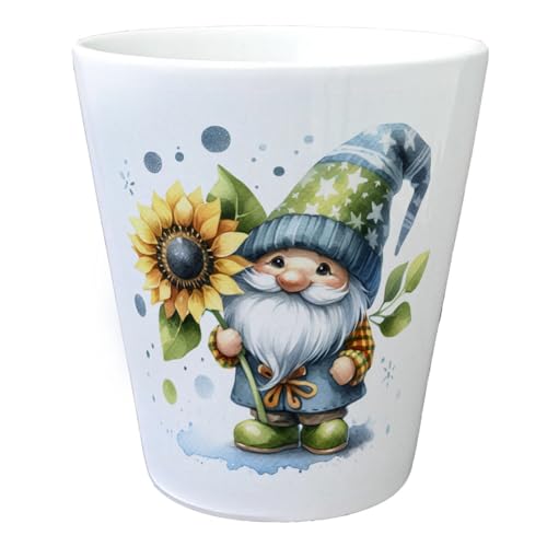 speecheese Gartenzwerg mit Sonnenblume Blumentopf Zwerg als Hingucker für Garten Rasen Bezaubernde Blumen-Deko am Gartenhaus Gemüsebeet Ideal von speecheese