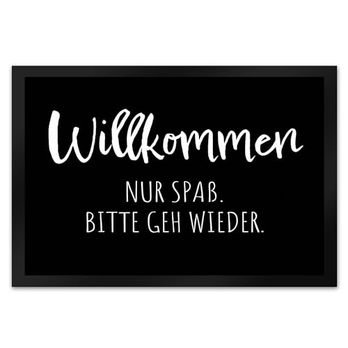 speecheese Hau ab Fußmatte XL in 40x60 cm Willkommen Nur Spaß. Bitte GEH Wieder. Sarkastisch Humorvoll - Christkind Weihnachtsbaum Spaßgarant von speecheese