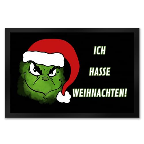 speecheese Ich Hasse Weihnachten Fußmatte XXL in 50x75 cm mit Spruch EIN Türvorleger für alle die Weihnachten Nicht mögen Weihnachtliche Motiv Fußabtreter Türmatte Junge Männer witzige von speecheese