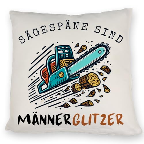 speecheese Kettensäge Kissen mit Spruch Sägespäne sind Männerglitzer Holzarbeit Schneidekunst Sägen als Werkzeug Späne herumfliegend Maschineneinsatz Vatertag speecheese Kettensäge Kissen mit Spruch Sägespäne sind Männerglitzer Holzarbeit Schneidekunst Sägen als Werkzeug Späne herumfliegend Maschineneinsatz Vatertag von speecheese