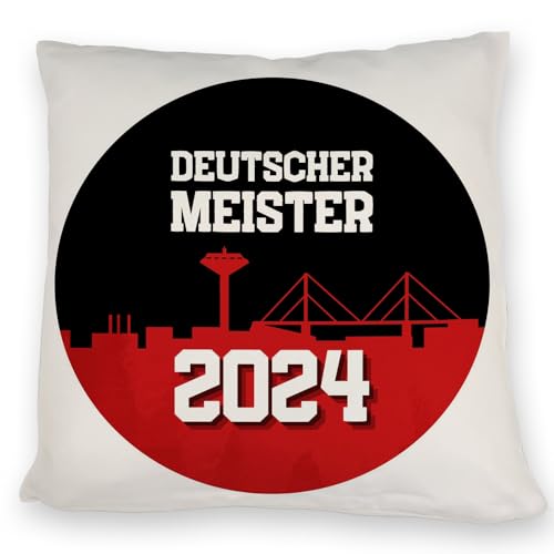 Leverkusen Kissen mit Spruch Deutscher Meister 2024 für Leverkusen-Fan Fußball Liga Triumph NRW Rhein Meisterschale Ehre Leverkusen Kissen mit Spruch Deutscher Meister 2024 für Leverkusen-Fan Fußball Liga Triumph NRW Rhein Meisterschale Ehre von speecheese