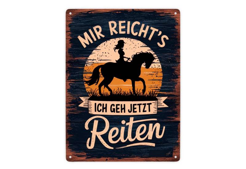speecheese Metallschild Frau auf Pferd Mir reichts ich geh reiten Metallschild XXL in 28x38 speecheese Metallschild Frau auf Pferd Mir reichts ich geh reiten Metallschild XXL in 28x38 von speecheese