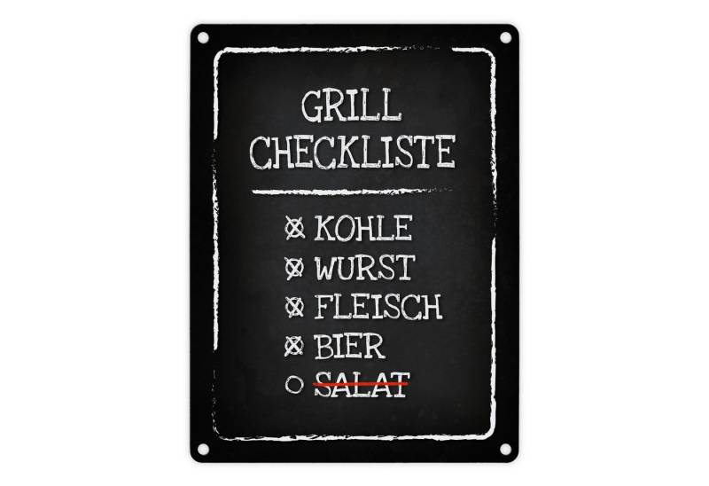 speecheese Metallschild Grill Checkliste Metallschild Kohle Fleisch Wurst Salat Hobby Party speecheese Metallschild Grill Checkliste Metallschild Kohle Fleisch Wurst Salat Hobby Party von speecheese