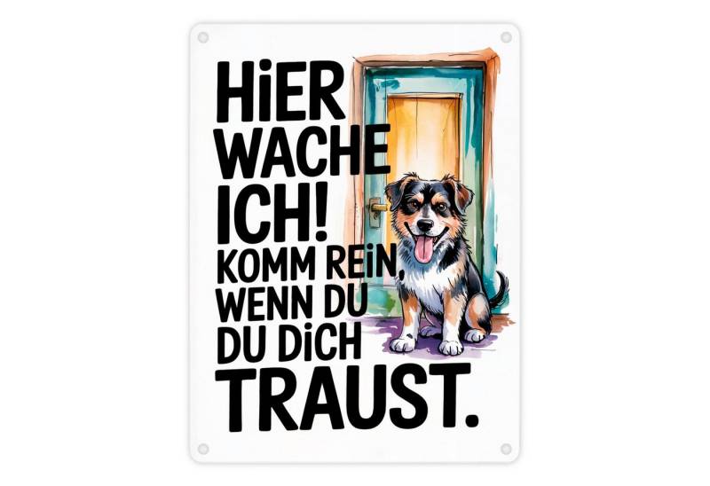 speecheese Metallschild Hier wache ich! Komm rein wenn du dich traust Metallschild in 15x20 speecheese Metallschild Hier wache ich! Komm rein wenn du dich traust Metallschild in 15x20 von speecheese