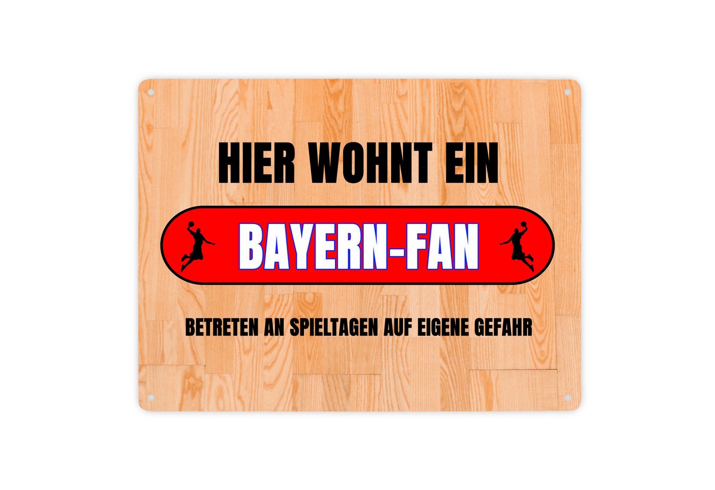 speecheese Metallschild Hier wohnt ein Bayern Fan Metallschild XXL in 28x38 cm mit Motiv speecheese Metallschild Hier wohnt ein Bayern Fan Metallschild XXL in 28x38 cm mit Motiv von speecheese
