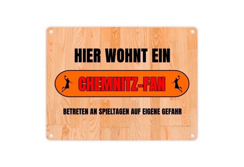 speecheese Metallschild Hier wohnt ein Chemnitz Fan Metallschild in 15x20 cm mit Motiv speecheese Metallschild Hier wohnt ein Chemnitz Fan Metallschild in 15x20 cm mit Motiv von speecheese