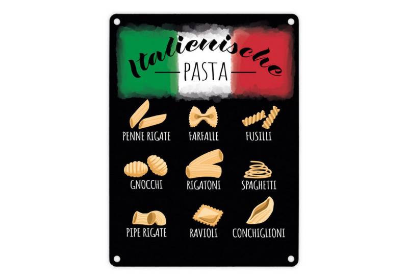 speecheese Metallschild Italienische Pasta Metallschild in 15x20 cm in schwarz speecheese Metallschild Italienische Pasta Metallschild in 15x20 cm in schwarz von speecheese