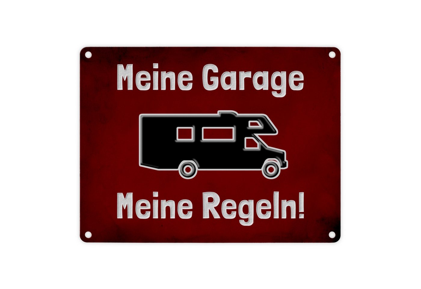 speecheese Metallschild Meine Garage Regeln! Metallschild in 15x20 cm mit Wohnmobil und rotem speecheese Metallschild Meine Garage Regeln! Metallschild in 15x20 cm mit Wohnmobil und rotem von speecheese