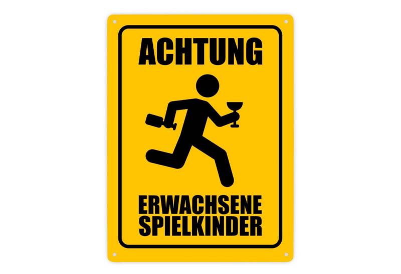 speecheese Metallschild Metallschild XXL in 28x38 cm mit Warnmännchen Achtung erwachsene speecheese Metallschild Metallschild XXL in 28x38 cm mit Warnmännchen Achtung erwachsene von speecheese