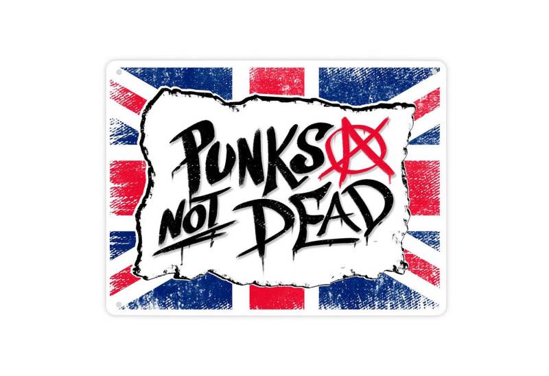 speecheese Metallschild Punks not Dead Union Jack Metallschild XL in 21x28 cm speecheese Metallschild Punks not Dead Union Jack Metallschild XL in 21x28 cm von speecheese