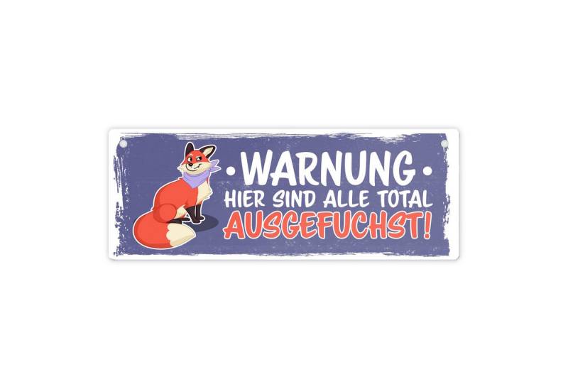 speecheese Metallschild Warnung hier sind alle total ausgefuchst Metallschild mit Cartoon speecheese Metallschild Warnung hier sind alle total ausgefuchst Metallschild mit Cartoon von speecheese
