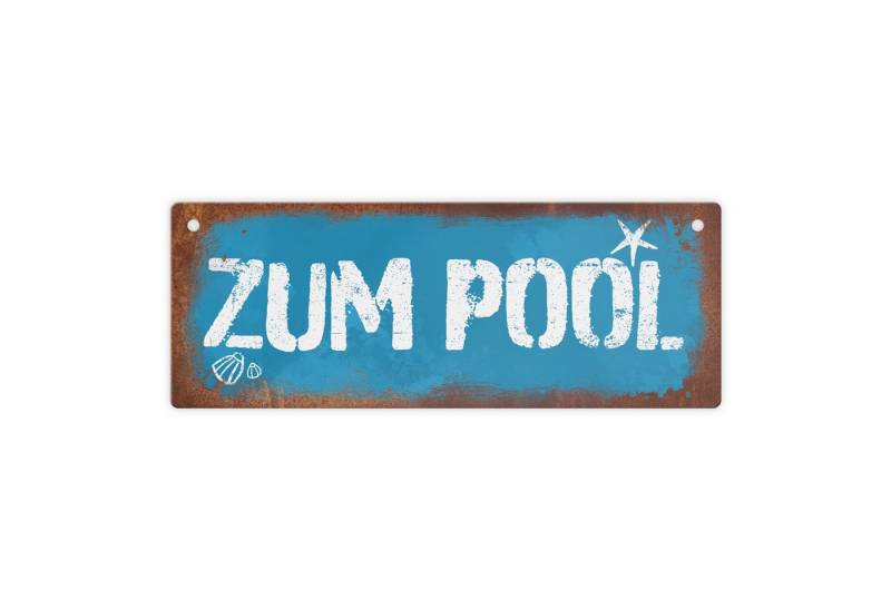 speecheese Metallschild Zum Pool Deko Metallschild in Rostoptik speecheese Metallschild Zum Pool Deko Metallschild in Rostoptik von speecheese