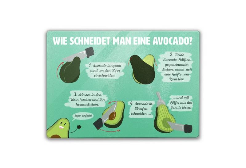 speecheese Schneidebrett Wie schneidet man eine Avocado Schneidebrett aus Glas mit Anleitung von speecheese