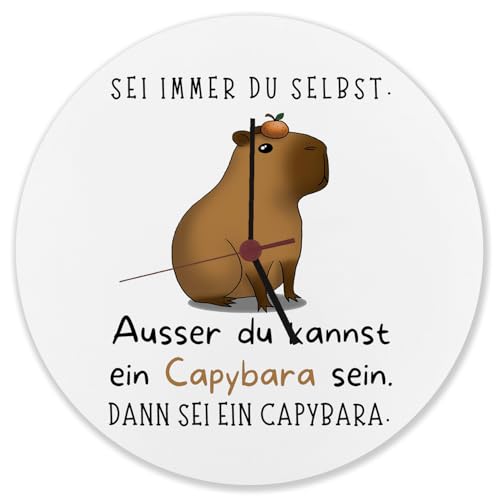 speecheese Sei Immer du Selbst - ausser du Kannst EIN Capybara Sein Wanduhr aus Alu Dann sei EIN Capybara Lustige Capybara Spruch Motivationsspruch speecheese Sei Immer du Selbst - ausser du Kannst EIN Capybara Sein Wanduhr aus Alu Dann sei EIN Capybara Lustige Capybara Spruch Motivationsspruch von speecheese