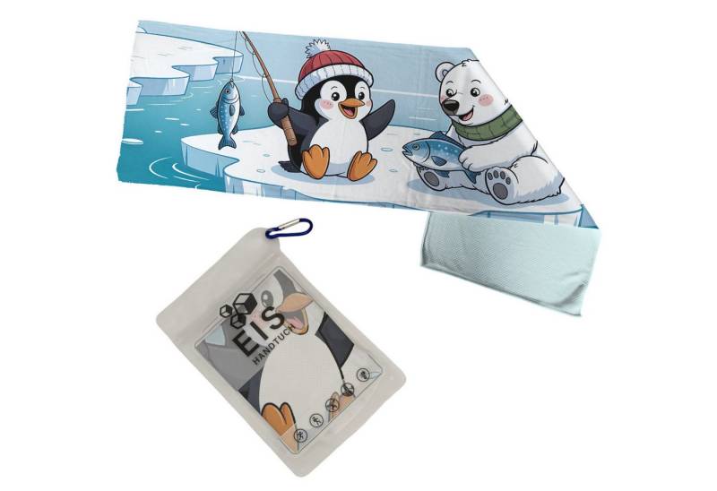 speecheese Sporthandtuch Pinguin und Eisbär Freunde Eishandtuch von speecheese