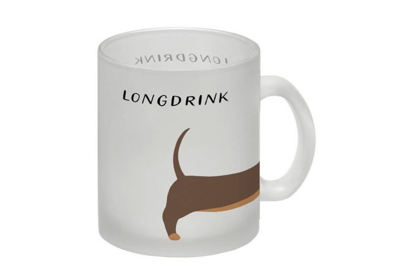 speecheese Tasse Dackel Glas Tasse mit Spruch Longdrink von speecheese