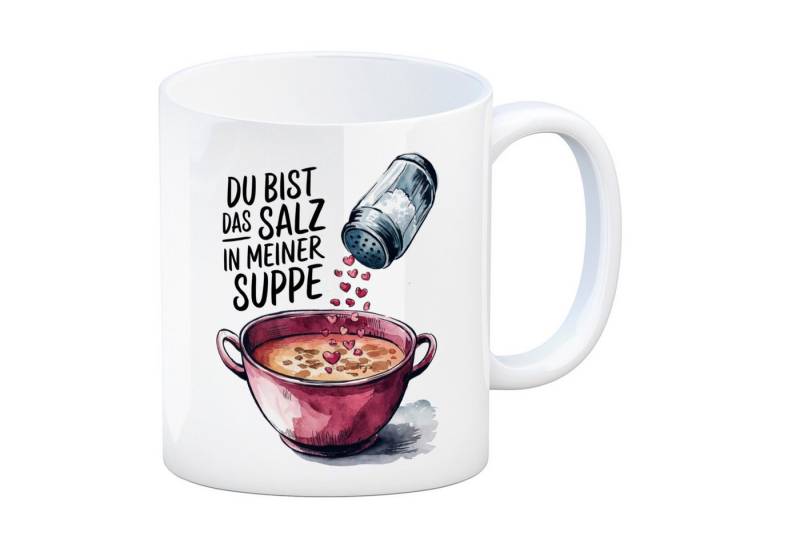 speecheese Tasse Du bist das Salz Kaffeebecher Salzstreuer und Suppe von speecheese