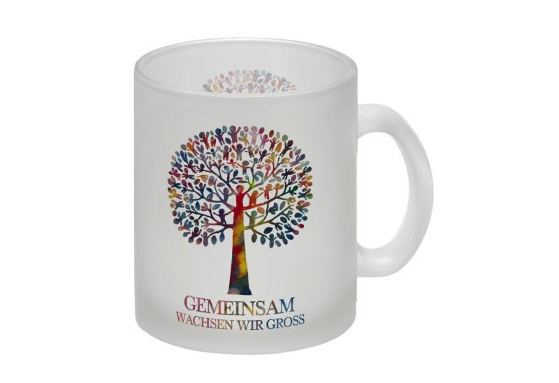 speecheese Tasse Gemeinsam wachsen, Baum aus Kindern Glas Tasse von speecheese