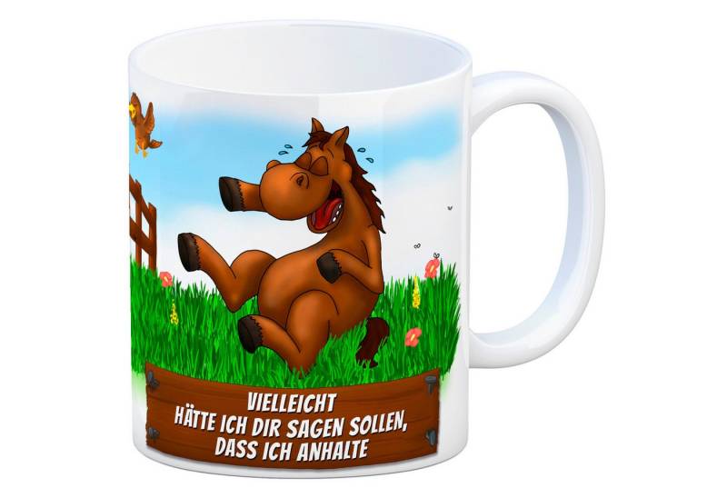 speecheese Tasse Kaffeebecher mit Pferd Motiv und Spruch: Vielleicht hätte ich dir ... von speecheese