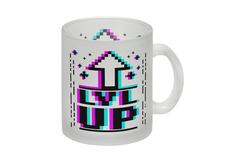 speecheese Tasse LVL UP Kaffeetasse mit witzigem Videospielmotiv von speecheese