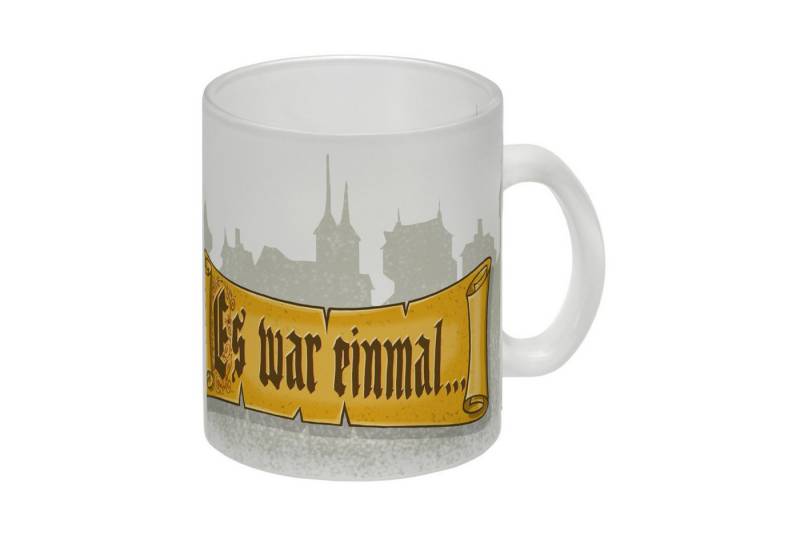 speecheese Tasse Märchen Glas Tasse - Es war einmal... mit Schloss im Hintergrund von speecheese