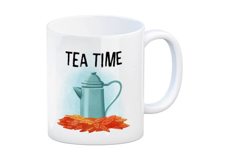 speecheese Tasse Tea Time Teekanne Kaffeebecher für den Herbst von speecheese