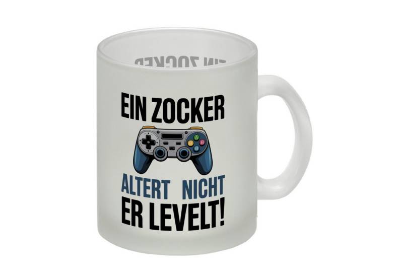 speecheese Tasse Zocker altert nicht er levelt Controller Glas Tasse von speecheese