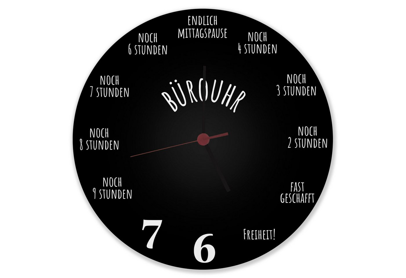speecheese Wanduhr Bürouhr mit Feierabend Countdown Wanduhr aus Alu speecheese Wanduhr Bürouhr mit Feierabend Countdown Wanduhr aus Alu von speecheese