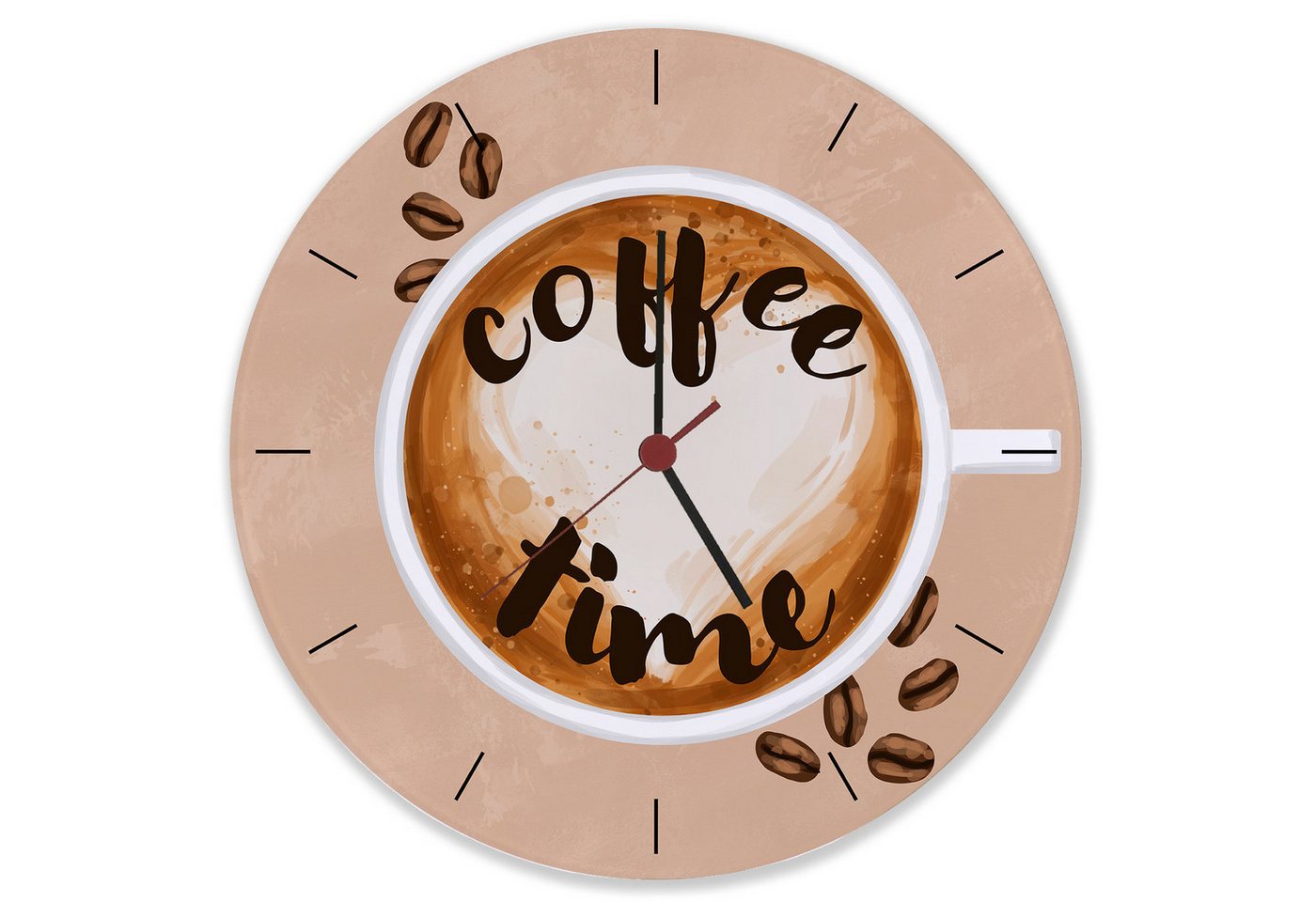 speecheese Wanduhr Coffee time Kaffee Wanduhr aus Glas speecheese Wanduhr Coffee time Kaffee Wanduhr aus Glas von speecheese