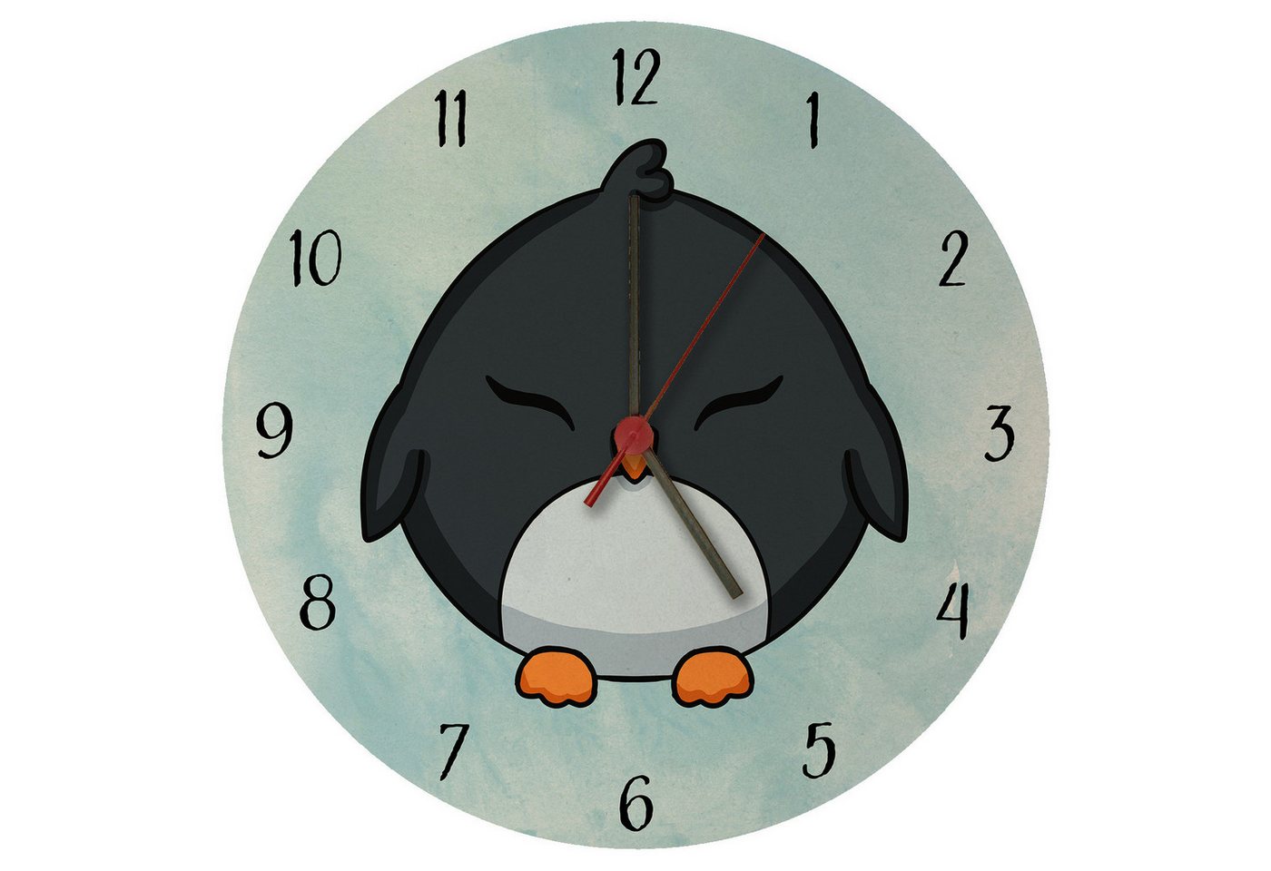 speecheese Wanduhr Pinguin Kinder Wanduhr aus MDF speecheese Wanduhr Pinguin Kinder Wanduhr aus MDF von speecheese