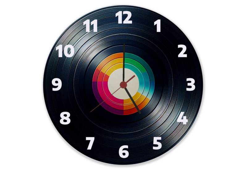 speecheese Wanduhr Schallplatte Wanduhr aus Glas von speecheese