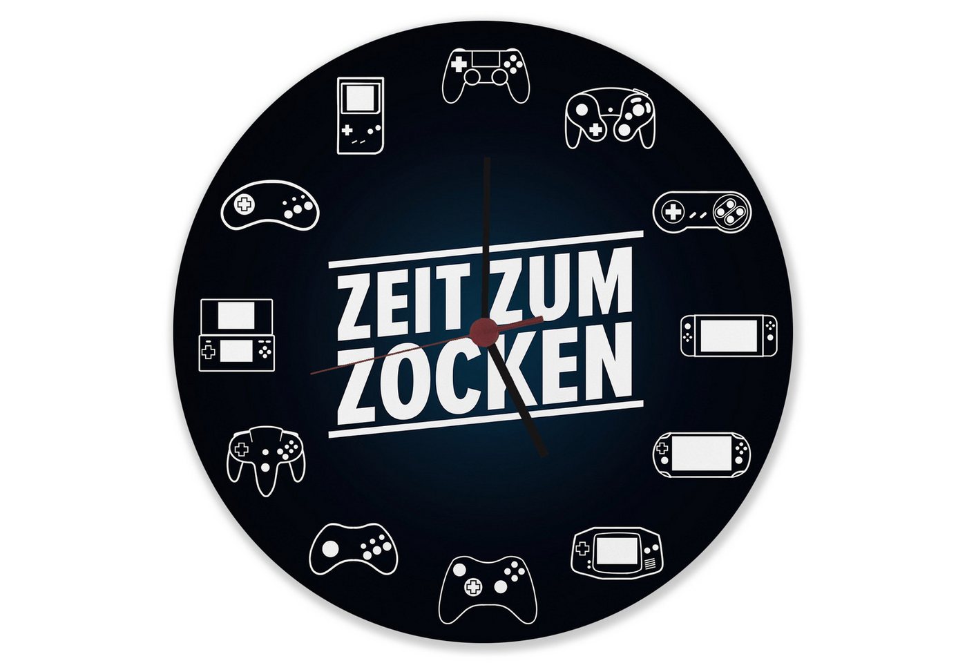 speecheese Wanduhr Zeit zum Zocken verschiedene Controller Wanduhr aus Alu speecheese Wanduhr Zeit zum Zocken verschiedene Controller Wanduhr aus Alu von speecheese
