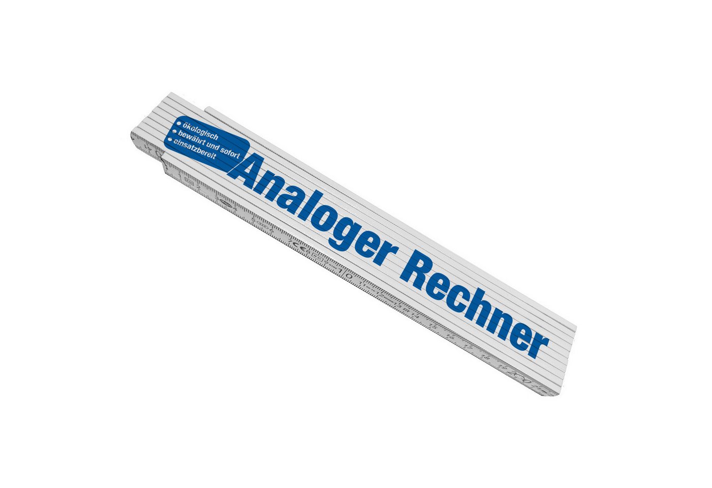 speecheese Zollstock Analoger Rechner Meterstab aus Holz in Weiß-Blau zum Thema Vermessung speecheese Zollstock Analoger Rechner Meterstab aus Holz in Weiß-Blau zum Thema Vermessung von speecheese