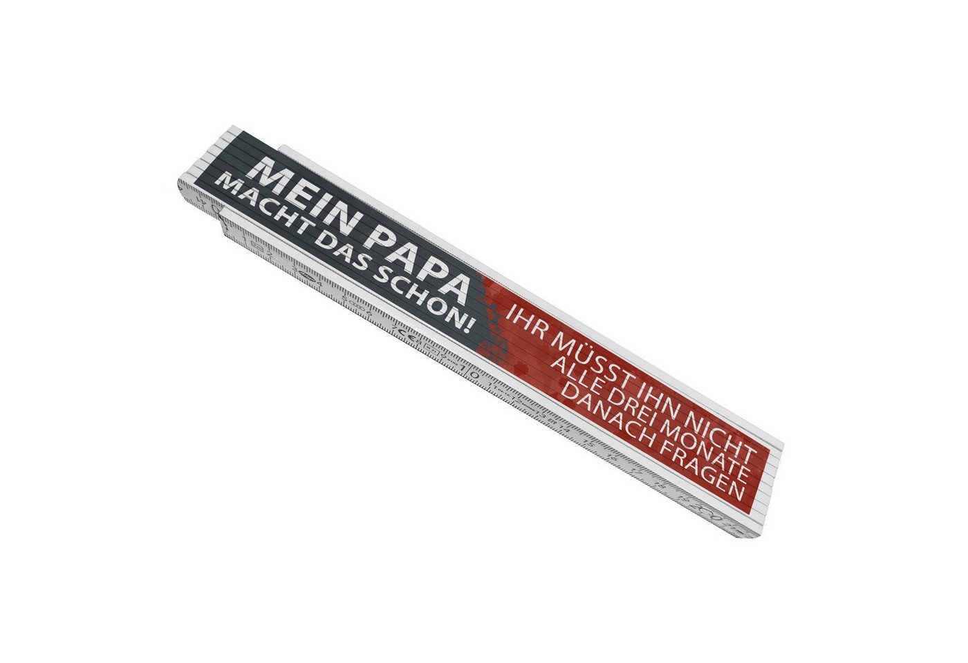 speecheese Zollstock Mein Papa macht das schon... Meterstab aus Holz mit witzigem Spruch speecheese Zollstock Mein Papa macht das schon... Meterstab aus Holz mit witzigem Spruch von speecheese
