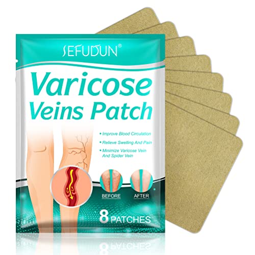 spier 8 pcs Varicose Veins Patch, Krampfadern Entfernen Pflaster, Gegen Besenreiser Beine Care für die Beine von spier