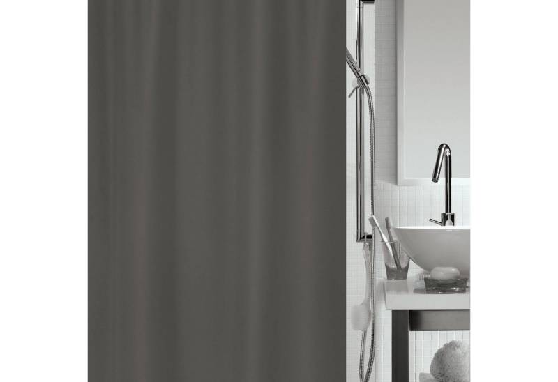 spirella Duschvorhang ALEA Breite 180 cm, Anti-Schimmel Textil-Duschvorhang, Polyester, 180x200 cm, waschbar von spirella