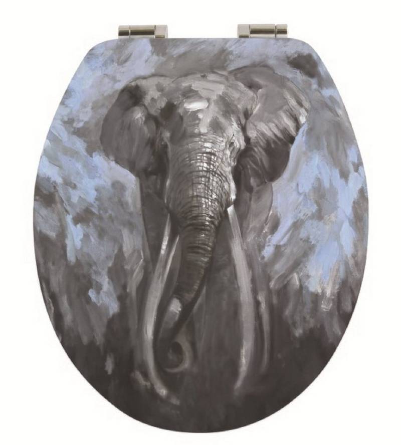 spirella WC-Sitz ELEPHANT, Toilettendeckel MDF, Hochglanz, mit Absenkautomatik - hochwertige und solide Qualität von spirella