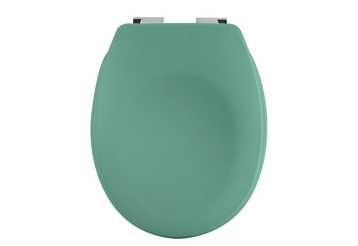 spirella WC-Sitz NEELA, Premium Toilettendeckel aus leichtem Duroplast Kunststoff, hohe Stabilität, langlebig, bruchsicher, Soft Close Absenkautomatik, oval, neue Trendfarben in angesagter matt Optik, grün von spirella