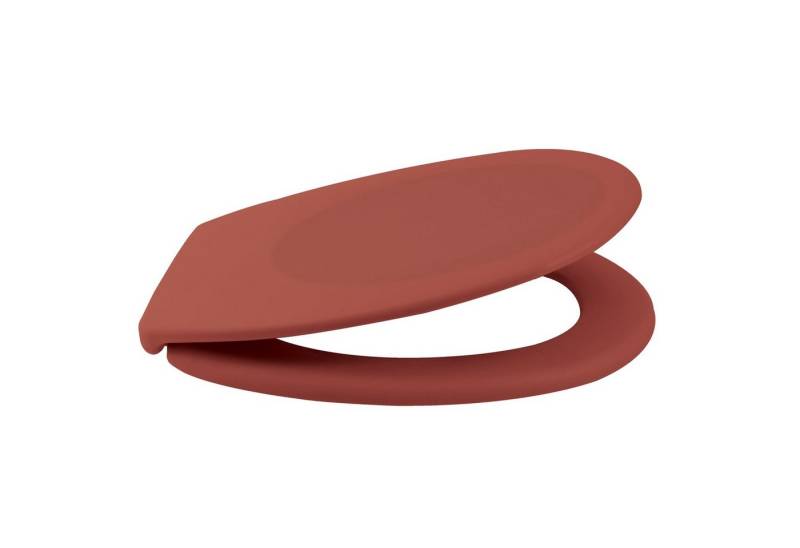 spirella WC-Sitz NEELA, Premium Toilettendeckel aus leichtem Duroplast Kunststoff, hohe Stabilität, langlebig, bruchsicher, Soft Close Absenkautomatik, oval, neue Trendfarben in angesagter matt Optik, terracotta rot von spirella
