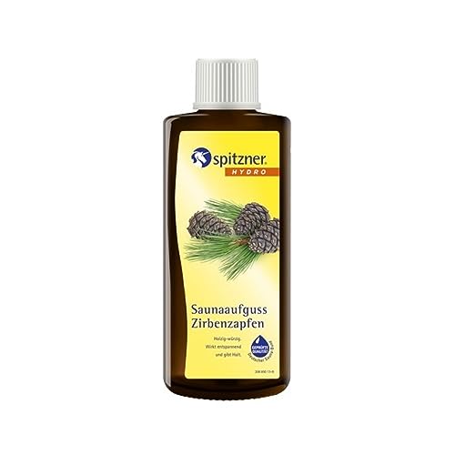 spitzner Saunaaufguss Zirbenzapfen 190 ml Hydro Sauna Aufguss Konzentrat von spitzner