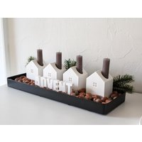 Adventskranz I Häuser Adventshäuser Holztablett Raysin Kerzenhalter Stabkerzen Weihnachten Skandi-Stil Weiß Adventskranz I Häuser Adventshäuser Holztablett Raysin Kerzenhalter Stabkerzen Weihnachten Skandi-Stil Weiß von spontankreARTiv