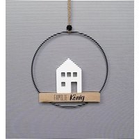 Türkranz | Deko-Ring Metall Häuser Lichthäuser Fensterdeko Wanddeko von spontankreARTiv