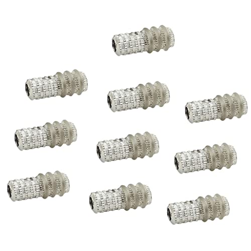 10 Stück M9 x 20 mm Edelstahl-Regalhalterungen, robuste Möbelstützschrauben für DIY-Bücherregale, Aufbewahrungseinheiten von sporful